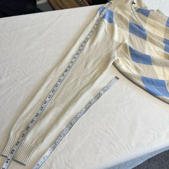 Brooks Brothers Supima Cotton Preppy Argyle Knit Pullover Sweater Mens Large - Picture 7 of 7